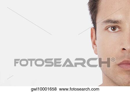 Close-up of a man View Large Photo Image Stock Photo - Close-up of a man. Fotosearch