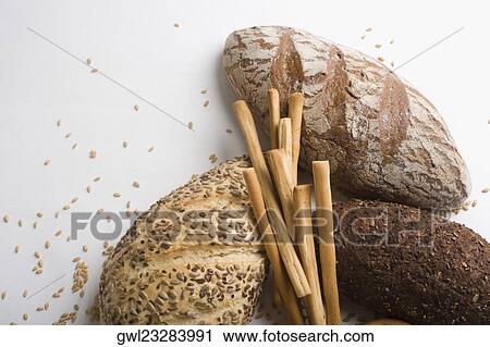 Stock Image - Close-up of breads. Fotosearch