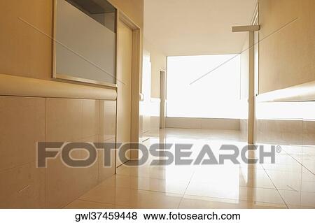 Corridor of a hospital View Large Photo Image Stock Photo - Corridor of a hospital. Fotosearch