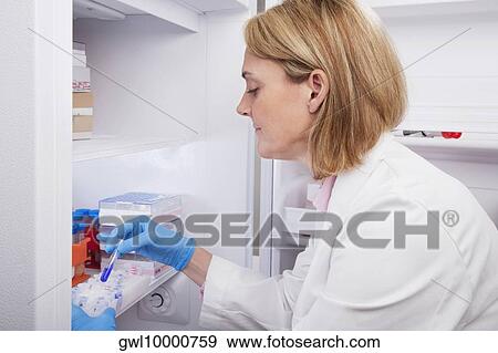 Female doctor researching in a laboratory View Large Photo Image Stock Photo - Female doctor researching in a laboratory. Fotosearch