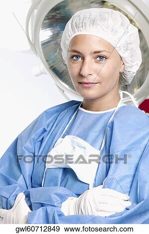 Female surgeon in an operating room View Large Photo Image Stock Photo - Female surgeon in an operating room. Fotosearch