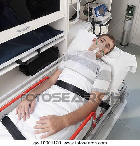 Patient in an ambulance View Large Photo Image Stock Image - Patient in an ambulance. Fotosearch