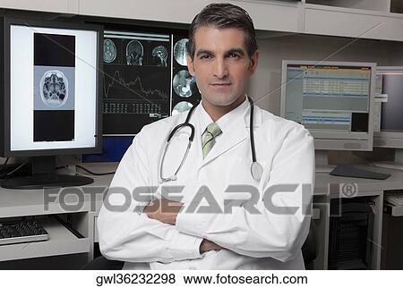 Portrait of a doctor View Large Photo Image Stock Photo - Portrait of a doctor. Fotosearch