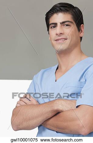 Stock Photography - Portrait of a doctor. Fotosearch