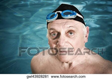 Portrait of a man in a swimming pool View Large Photo Image Stock Image - Portrait of a man in a swimming pool. Fotosearch