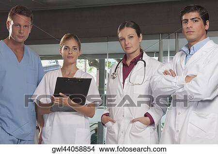 Picture - Portrait of doctors and nurses. Fotosearch
