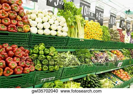 Vegetables in a supermarket View Large Photo Image Stock Image - Vegetables in a supermarket. Fotosearch