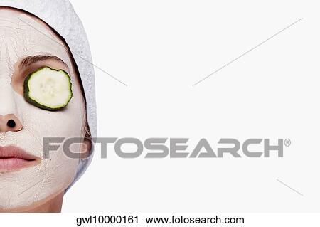 Woman receiving facial treatment View Large Photo Image Stock Image - Woman receiving facial treatment. Fotosearch