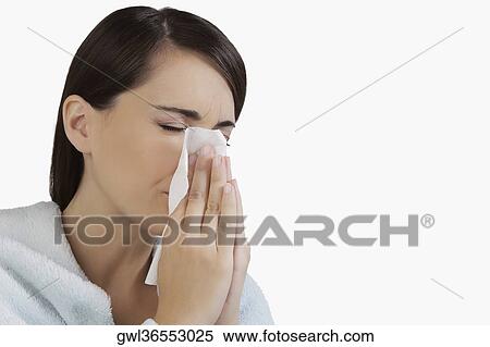 Woman suffering from cold View Large Photo Image Stock Photography - Woman suffering from cold. Fotosearch