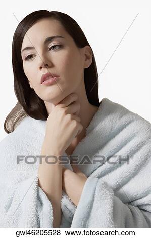 Woman with sore throat View Large Photo Image Stock Photo - Woman with sore throat. Fotosearch