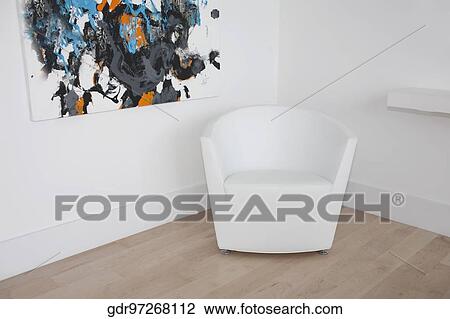 Stock Image - Armchair in a living room. Fotosearch