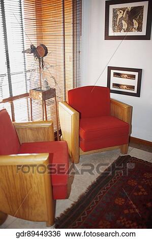 Armchairs in a living room View Large Photo Image Stock Photograph - Armchairs in a living room. Fotosearch