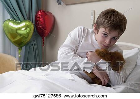 Boy in a hospital View Large Photo Image Stock Photograph - Boy in a hospital. Fotosearch