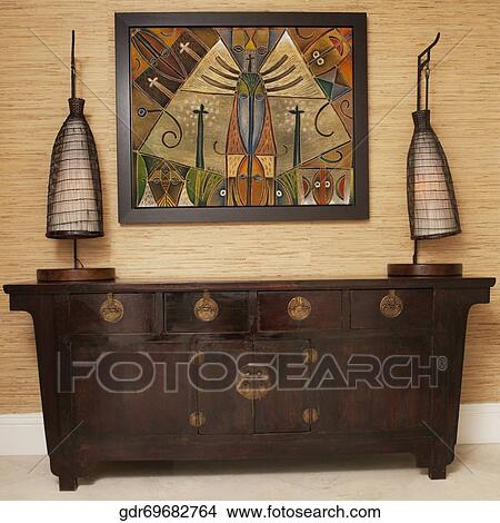 Cabinet in the living room View Large Photo Image Picture - Cabinet in the living room. Fotosearch