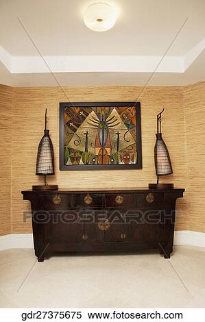Stock Photography - Cabinet in the living room. Fotosearch