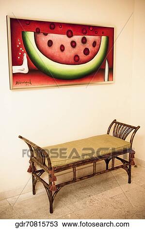 Stock Image - Chaise longue in the living room. Fotosearch