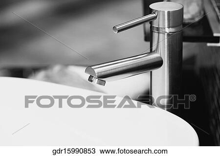 Close-up of a bathroom sink View Large Photo Image Stock Image - Close-up of a bathroom sink. Fotosearch