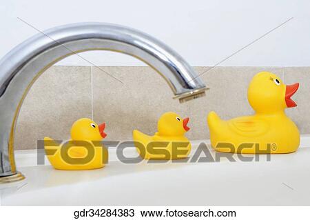 Stock Image - Close-up of a bathroom sink. Fotosearch