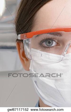Stock Image - Close-up of a female doctor. Fotosearch