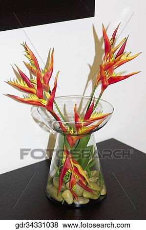 Close-up of a flower vase on a sideboard View Large Photo Image Stock Photo - Close-up of a flower vase on a sideboard. Fotosearch