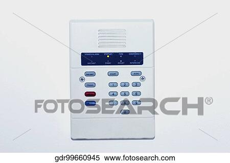 Close-up of a security alarm View Large Photo Image Stock Photography - Close-up of a security alarm. Fotosearch