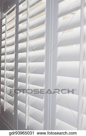 Stock Image - Close-up of a window shutter. Fotosearch