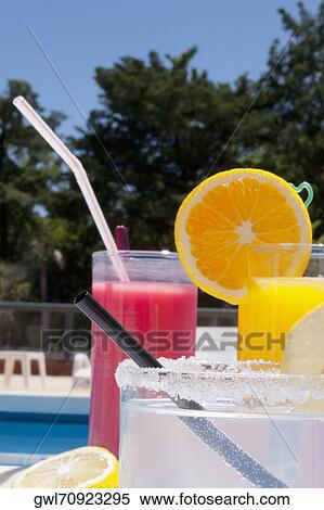 Close-up of assorted drinks View Large Photo Image Stock Photography - Close-up of assorted drinks. Fotosearch