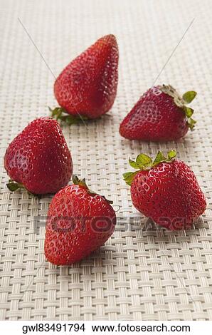 Picture - Close-up of strawberries. Fotosearch