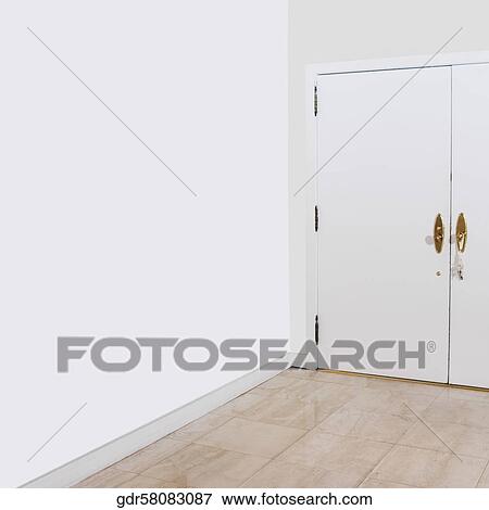 Closed door of a house View Large Photo Image Stock Photo - Closed door of a house. Fotosearch