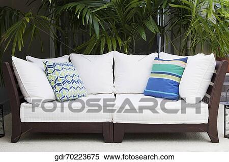 Couch on the porch of a house View Large Photo Image Stock Photography - Couch on the porch of a house. Fotosearch