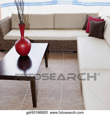 Couches in the porch of a house View Large Photo Image Stock Image - Couches in the porch of a house. Fotosearch