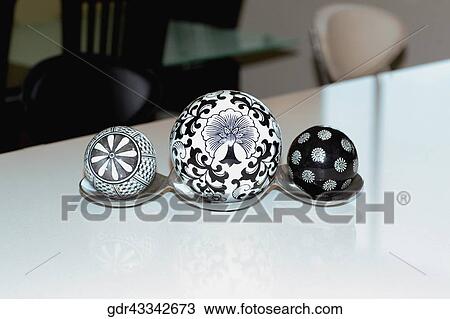 Decorative balls on a table View Large Photo Image Stock Image - Decorative balls on a table. Fotosearch