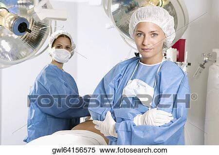 Female surgeon in an operating room View Large Photo Image Stock Photography - Female surgeon in an operating room. Fotosearch
