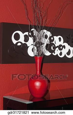 Flower pot on a sideboard View Large Photo Image Stock Image - Flower pot on a sideboard. Fotosearch