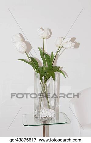 Flower vase on a stand View Large Photo Image Stock Photo - Flower vase on a stand. Fotosearch