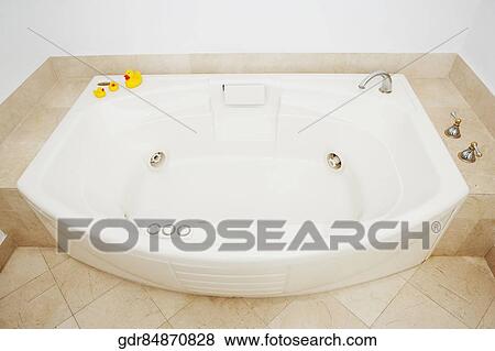 Stock Photo - High angle view of a bathroom sink. Fotosearch