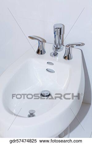 Stock Photography - High angle view of a bathroom sink. Fotosearch
