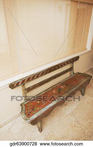 High angle view of a bench View Large Photo Image Stock Photo - High angle view of a bench. Fotosearch
