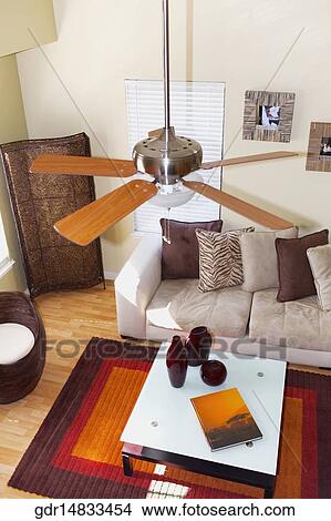 High angle view of a living room View Large Photo Image Picture - High angle view of a living room. Fotosearch