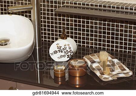 Interiors of a bathroom View Large Photo Image Picture - Interiors of a bathroom. Fotosearch