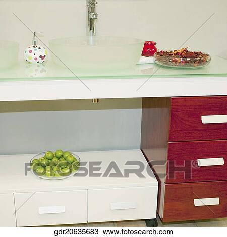 Stock Image - Interiors of a bathroom. Fotosearch