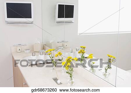 Stock Image - Interiors of a bathroom. Fotosearch