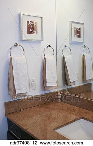 Stock Image - Interiors of a bathroom. Fotosearch