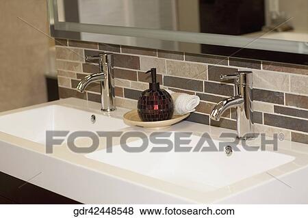 Interiors of a bathroom View Large Photo Image Stock Photo - Interiors of a bathroom. Fotosearch