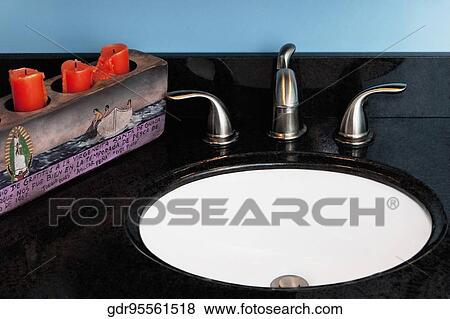 Stock Photo - Interiors of a bathroom. Fotosearch