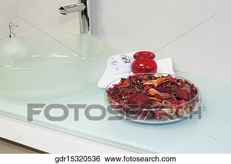 Stock Photograph - Interiors of a bathroom. Fotosearch