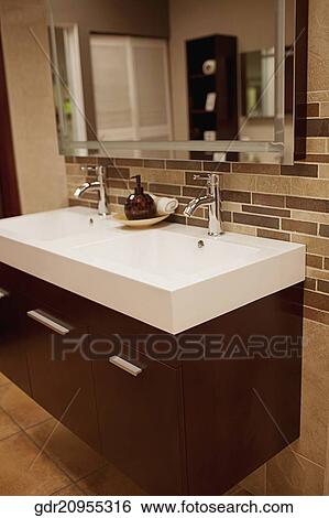 Interiors of a bathroom View Large Photo Image Stock Photograph - Interiors of a bathroom. Fotosearch
