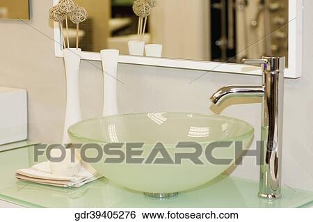 Stock Photograph - Interiors of a bathroom. Fotosearch