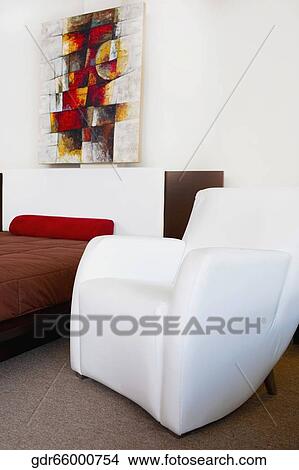 Picture - Interiors of a bedroom. Fotosearch