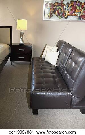 Interiors of a bedroom View Large Photo Image Stock Image - Interiors of a bedroom. Fotosearch